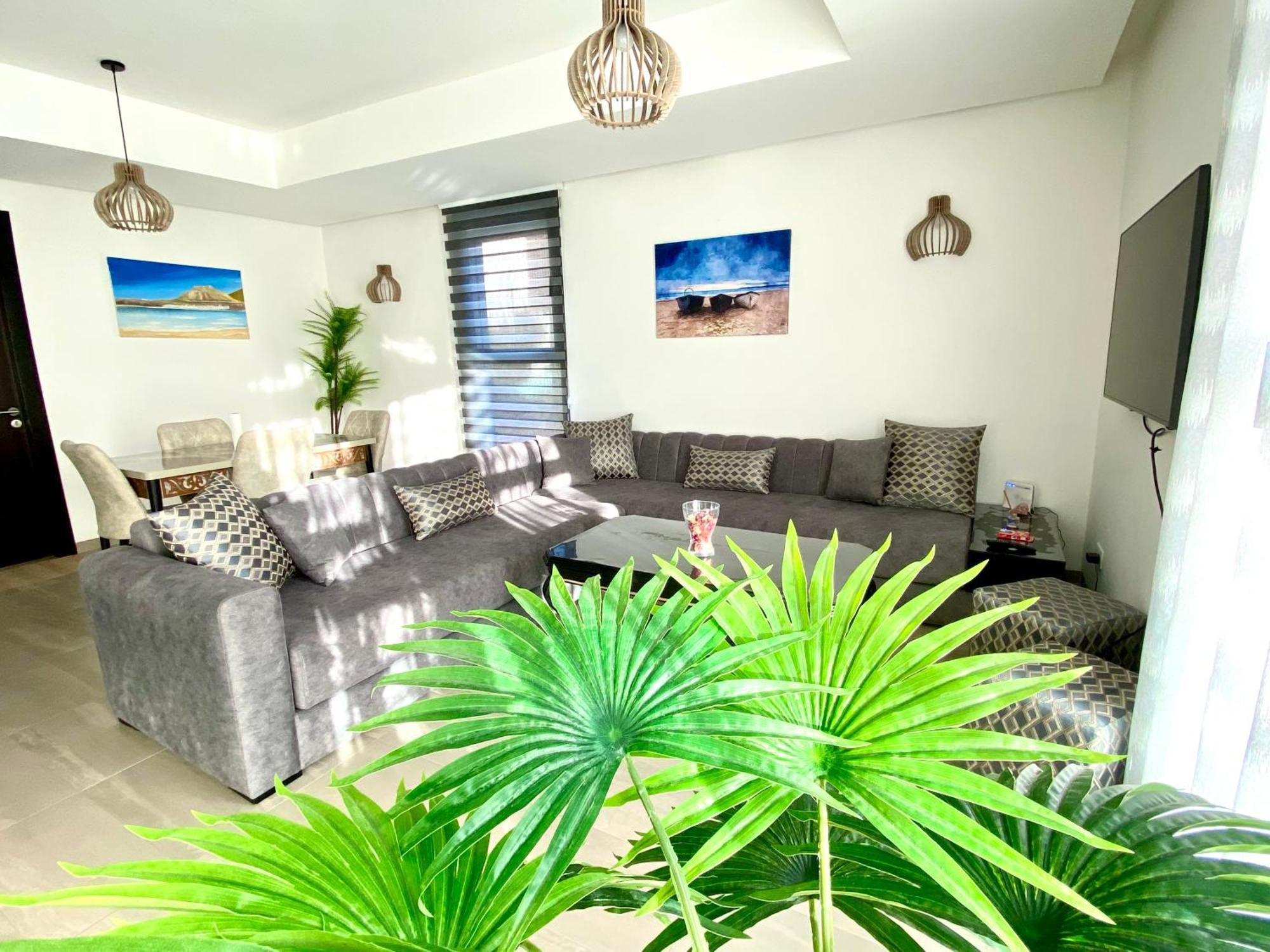 Luxurious Golf & Sea View Beach Apartment With Pool Access - Tamourrit, Taghazout Bay Eksteriør bilde